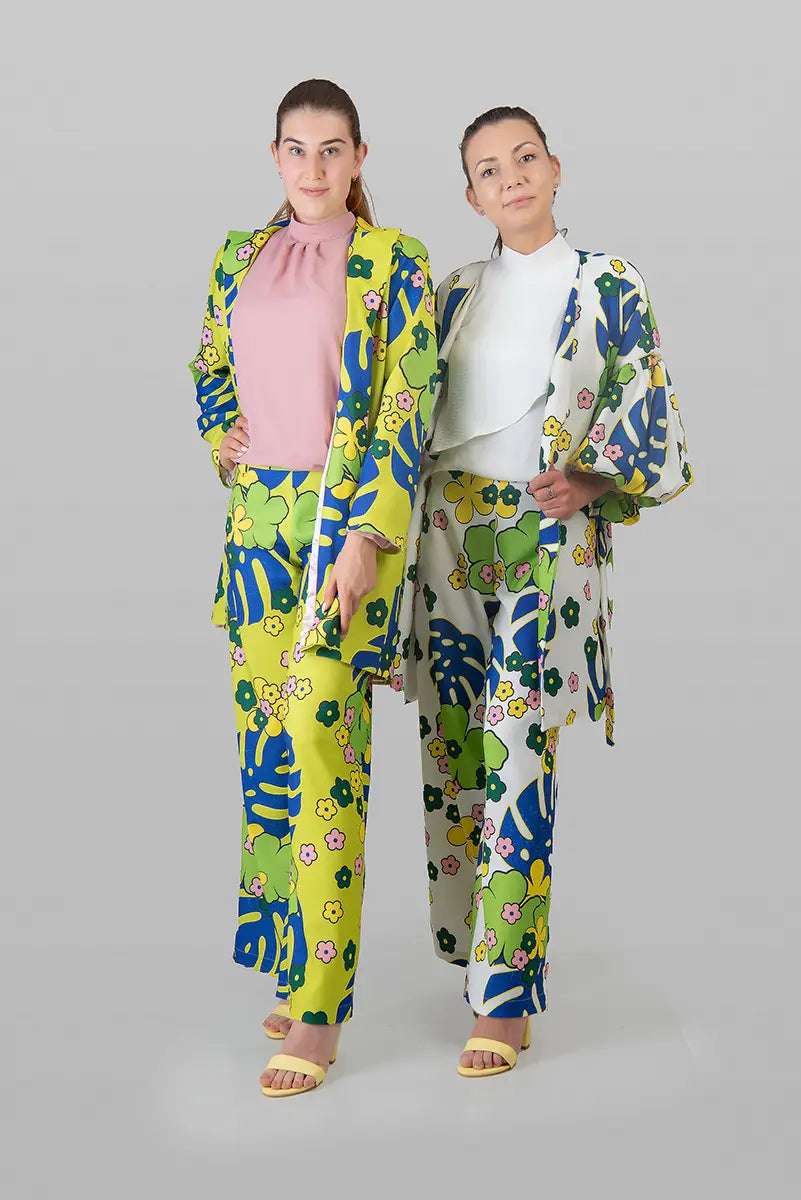 PANTALON EN LIN IMPRIMÉ